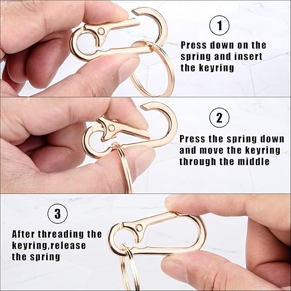 ✨✨✨✨Metal key chain key ring key chain loop clip storage container