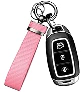 Carbon fiber car keychain, car accessory key ring and anti-loss product