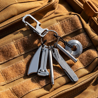 Travel camping military keychain